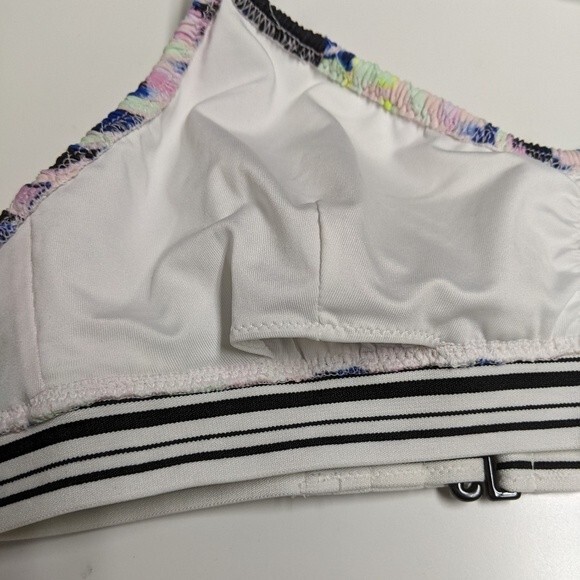 Victoria's Secret Swimsuit Bikini Ruched Top Medium Multicolor Tie Dye M - Picture 5 of 8